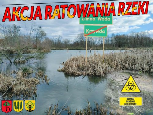 Akcja ratowania rzeki Zimnej Wody na sesji Rady Gminy Nadarzyn: przyjdź!
